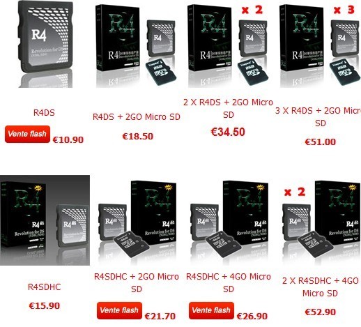 r4 installeur de firmware sdhc en van brievenbussen